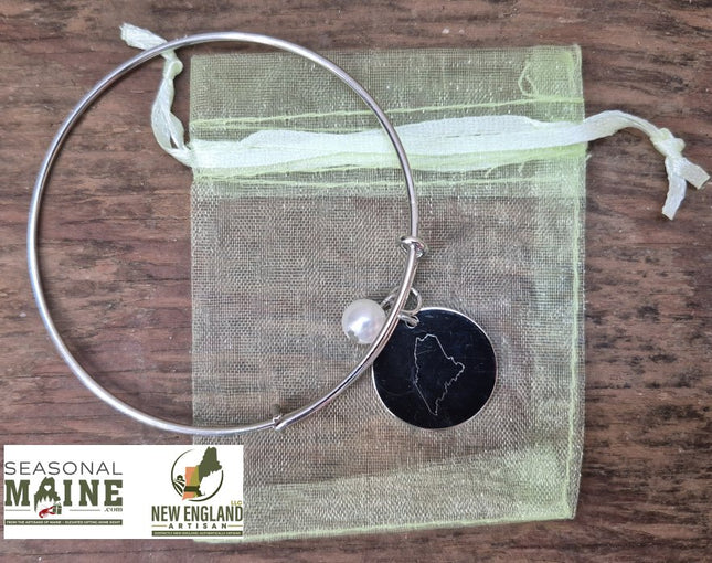 Maine Charm Bangle Bracelet