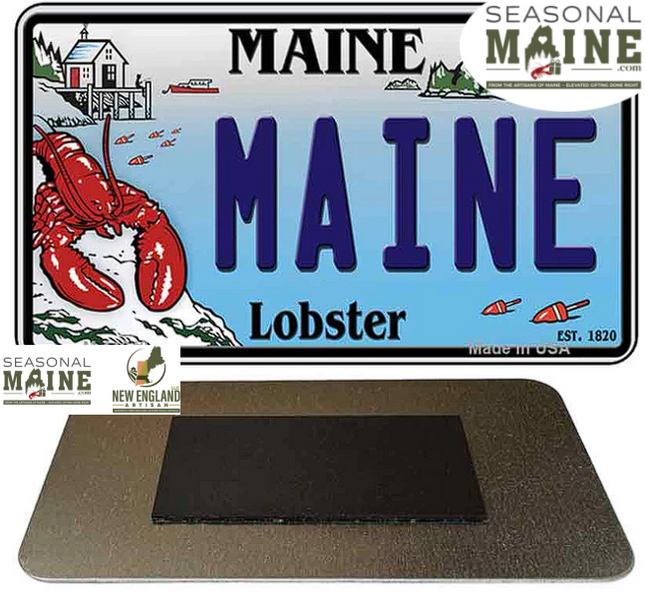 Maine Lobster Novelty Metal Magnet