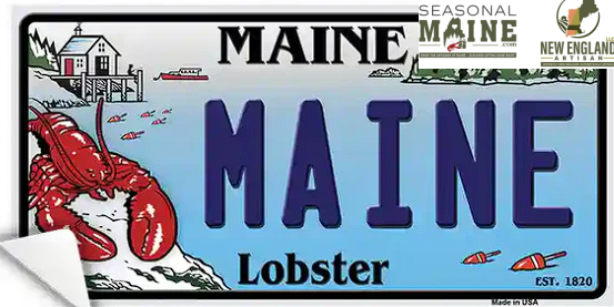 Maine Lobster Novelty Sticker Decal