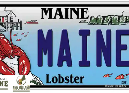 Maine Lobster Novelty Metal License Plate. (Lobster)