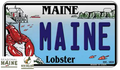 Maine Lobster Novelty Metal License Plate. (Lobster)
