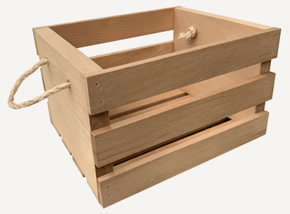The Mistletoe Shop - Handmade Wooden Crate